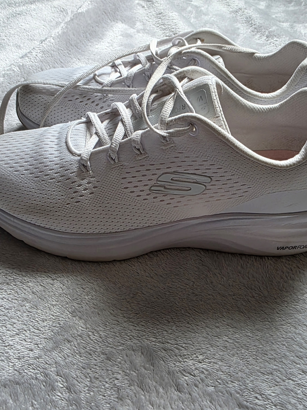 Skechers Women's White Slip-On Athletic Sneakers